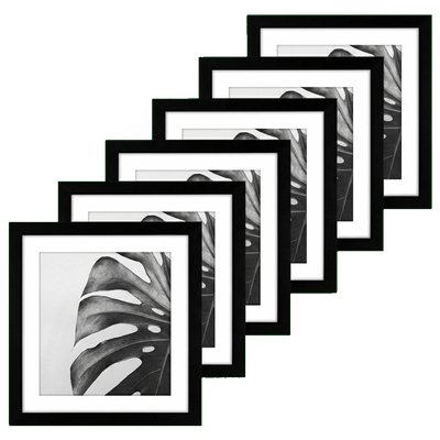 Gallery Wall Set — 8x8 / Black / 6 Pack