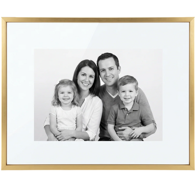Signature Float Picture Frame — 11x14 / Gold