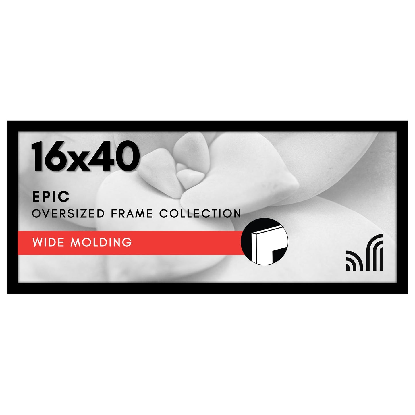 Gallery Poster Frame with Wood Grain Finish | Epic Collection