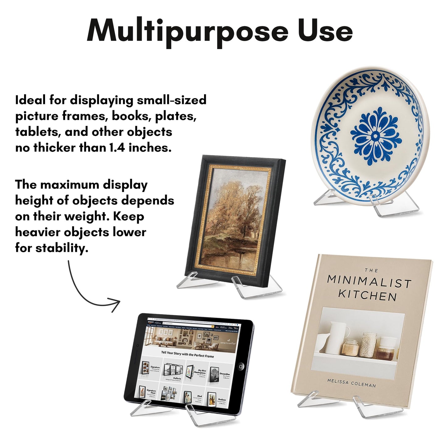 6-Inch | Acrylic Display Stand | Modern - Premium Quality