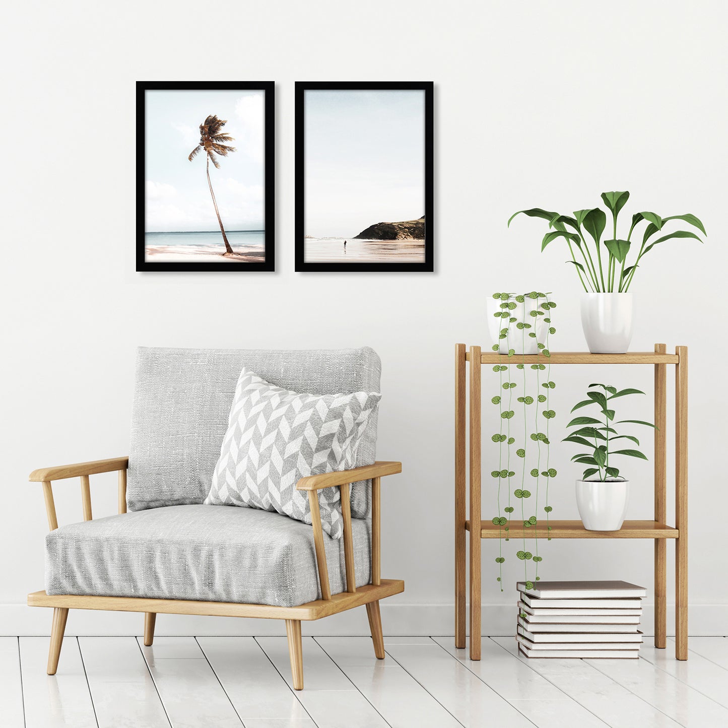Americanflat | A3 Picture Frame with Shatter-Resistant Glass | Set of 2 | 11.7x16.5 Frame with Engineered Wood | Signature Collection | A3 Frames for Wall Display | Black