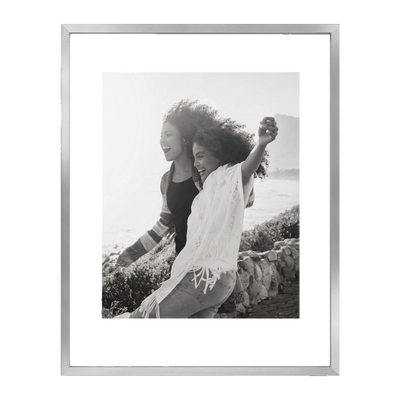Brooklyn Float Unmatted Picture Frame — 11x14 / Polished Nickel / 1 Pack