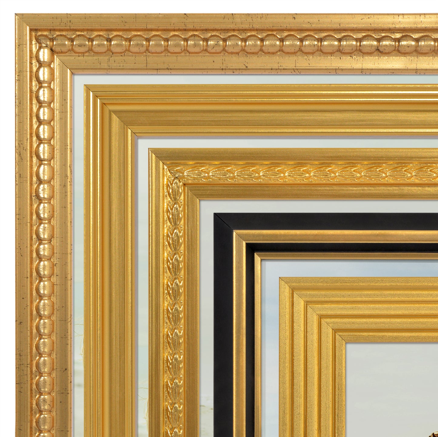 Gallery Wall Frame Set | Antique Style | Collage Wall Decor | Protective Glass