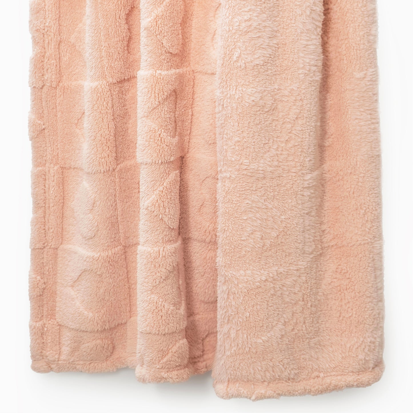 30x40 | Jacquard Fleece Throw Blanket | Pink | Soft and Breathable | Modern