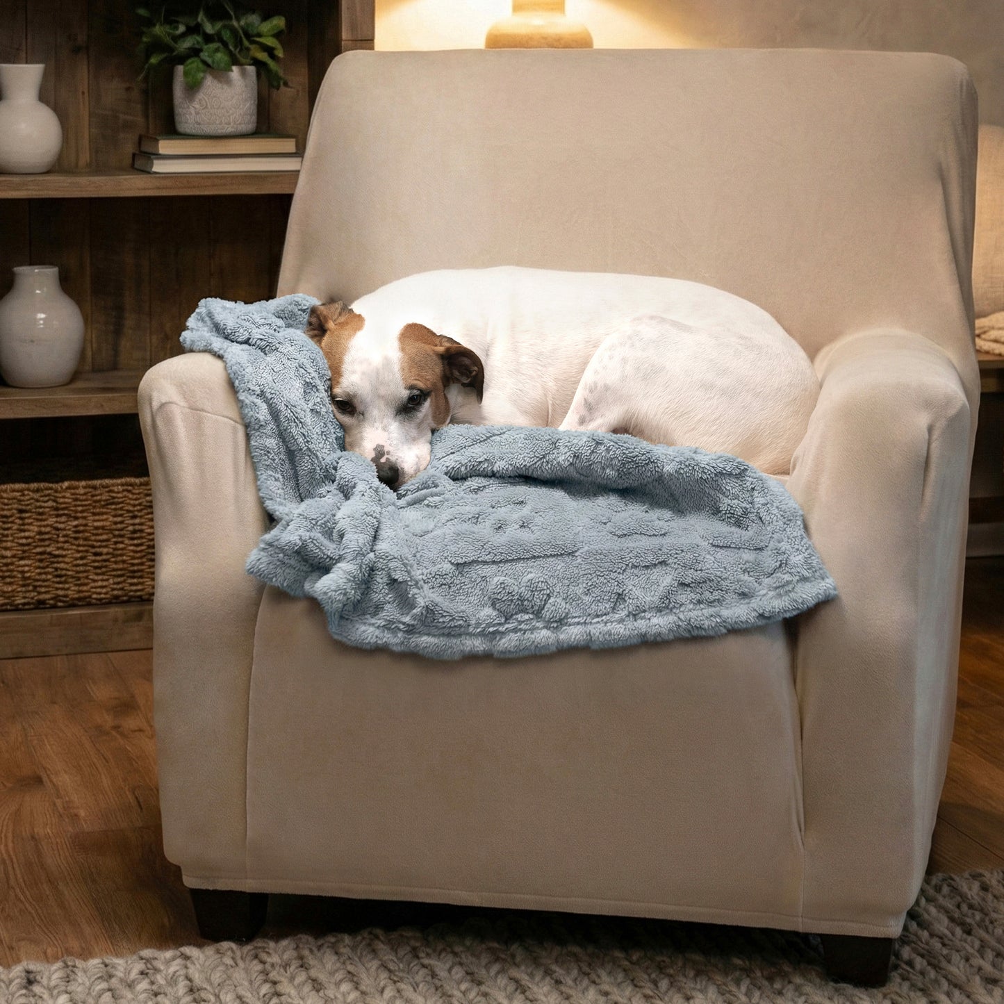 30x40 | Jacquard Fleece Throw Blanket | Gray | Soft and Breathable | Modern