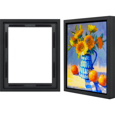 Canvas Floating Frame Without Mat — 11x14 / Black