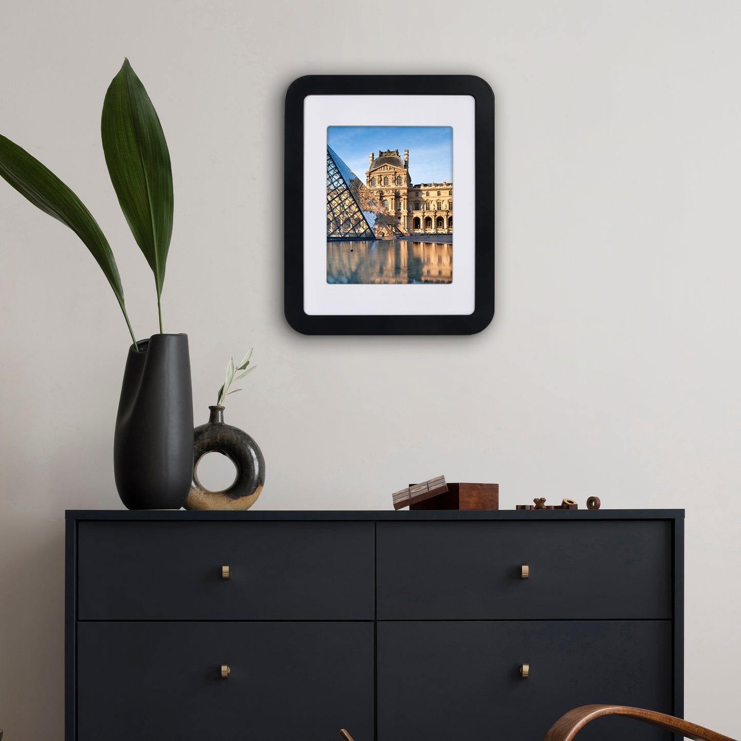 Americanflat Picture Frame with Round Corner CCF1114BLK810
