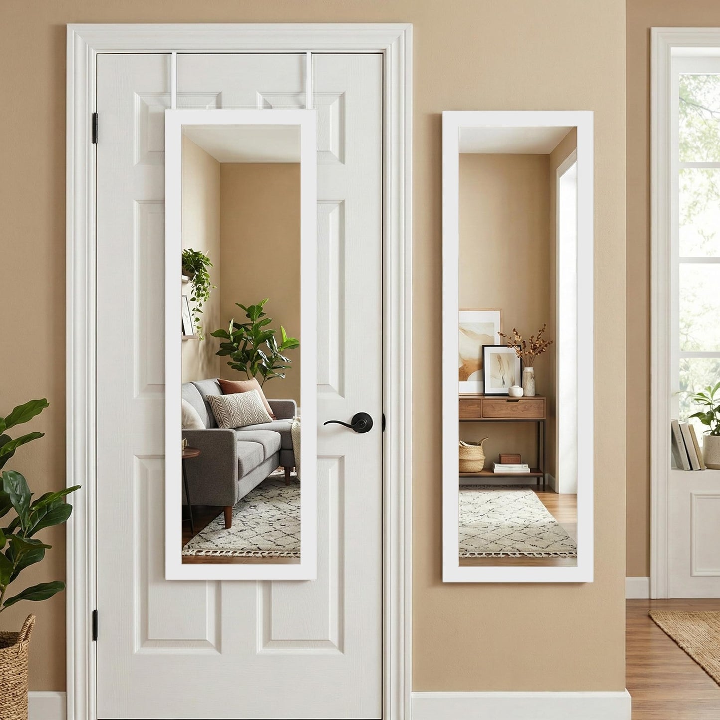 Over-the-Door Mirror 12x48 Full Length - Americanflat