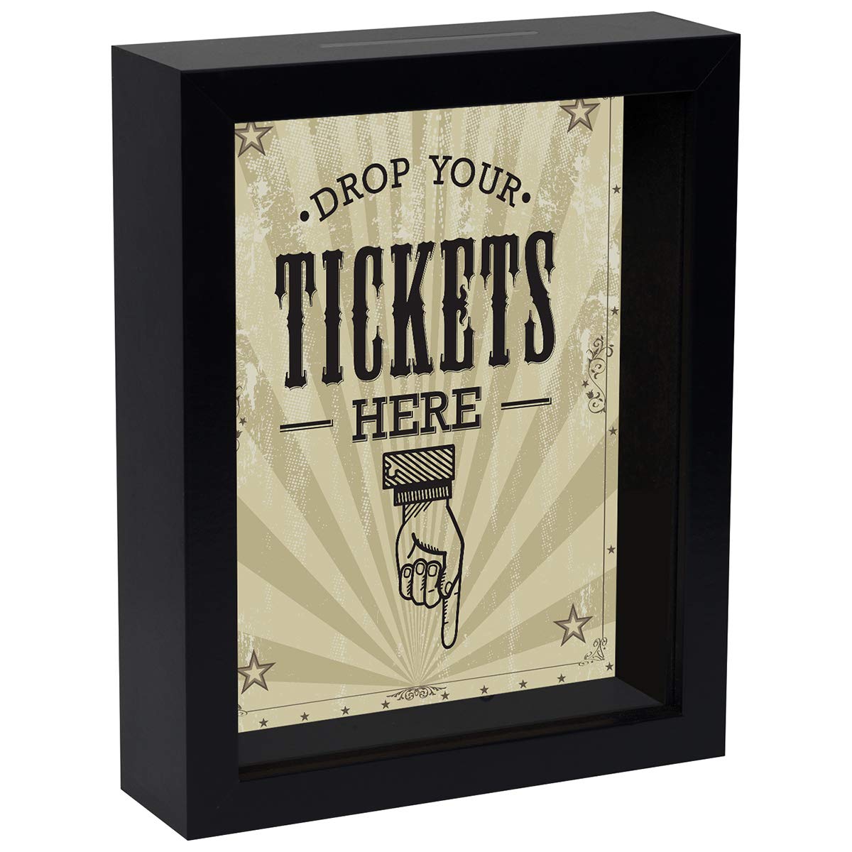 Shadow Box Bank | Top Slot | Wall Mount | Polished Glass - Americanflat