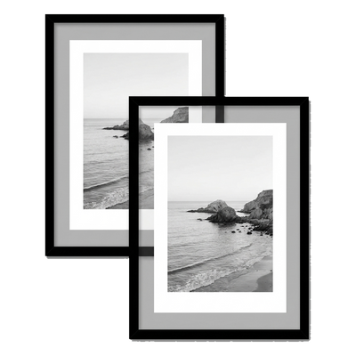 Signature Float Black Picture Frame — 8.5x11 / Black / 2 Pack