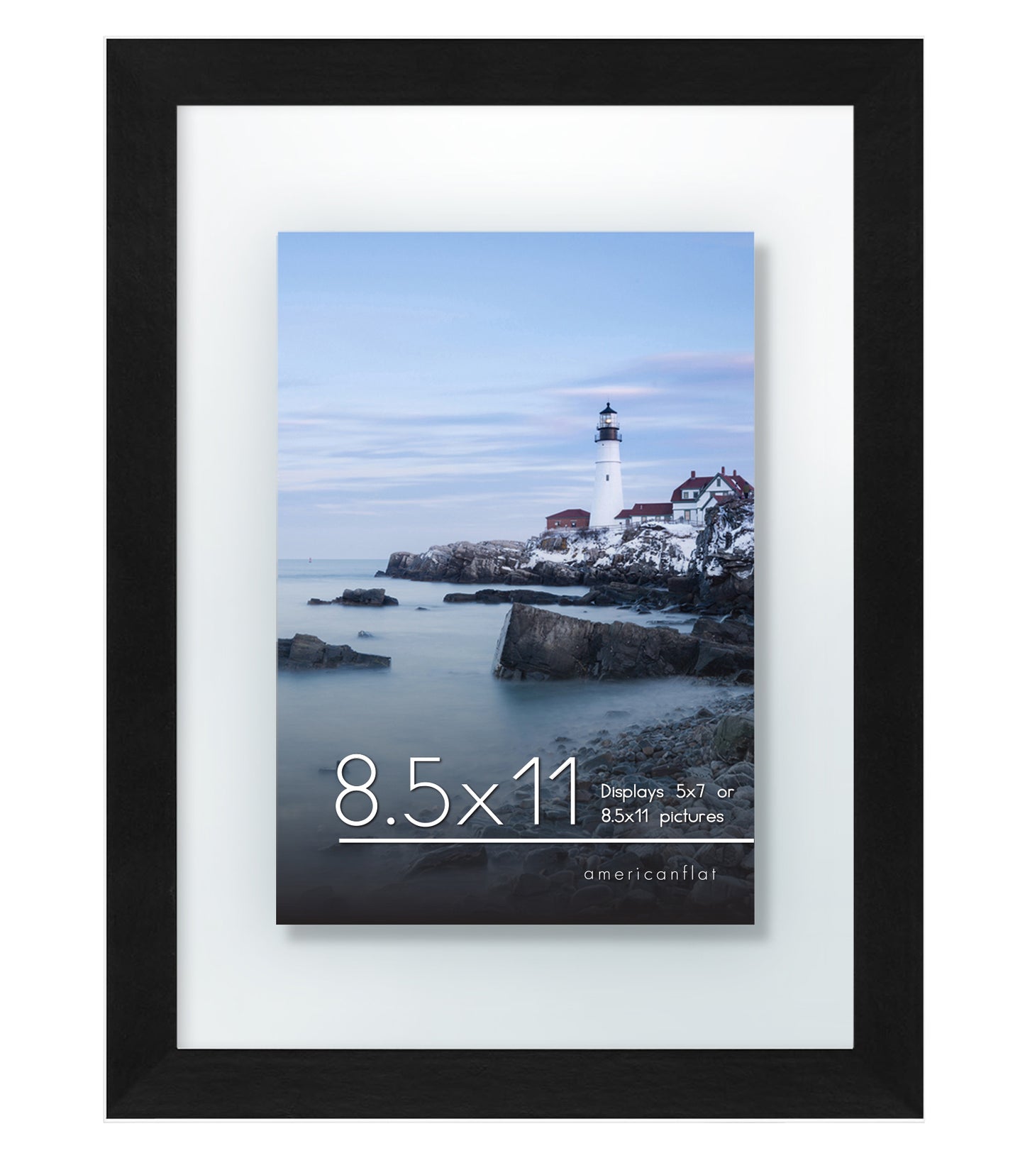 Floating Picture Frame | Americanflat | Crystal-Clear Glass | Premium Quality