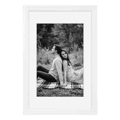 Soho Matted Picture Frame — 24x36 / White / 20x30