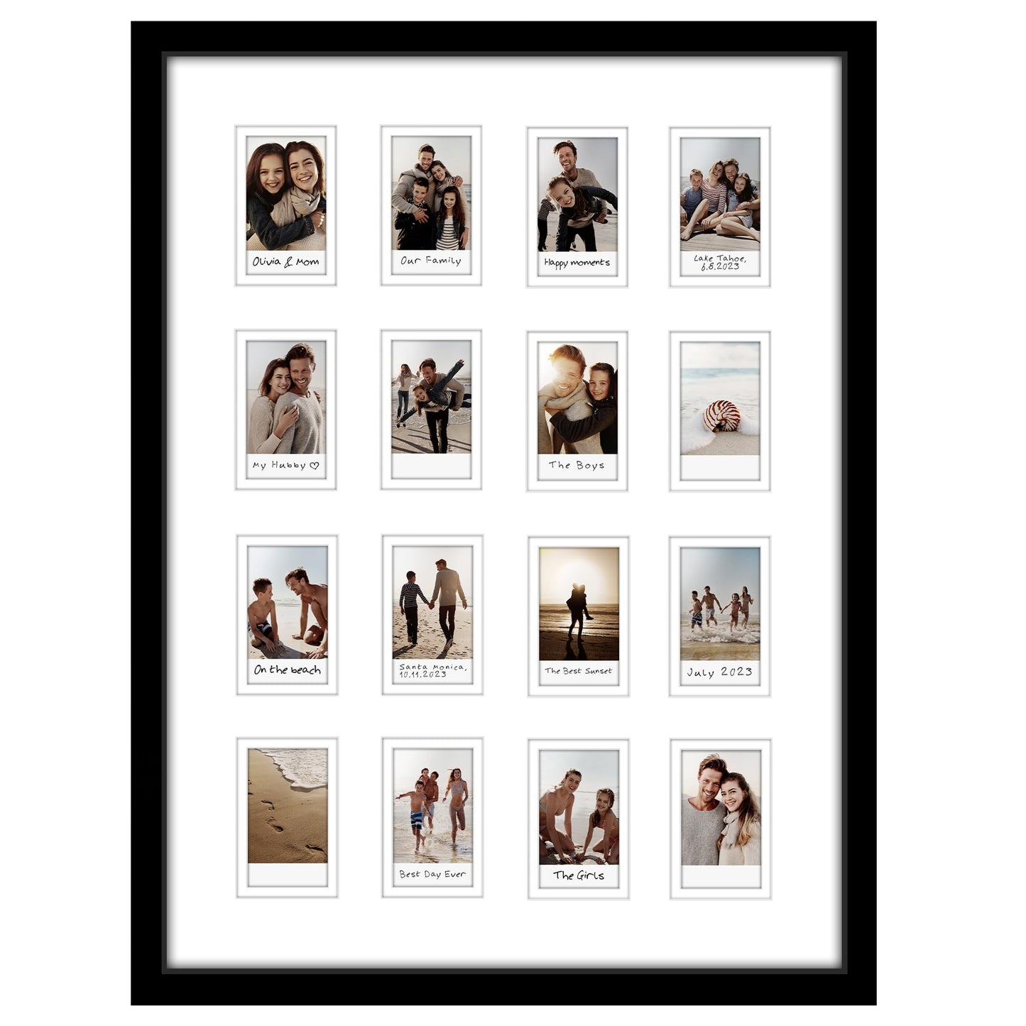 Mini Picture Frame | 3 Openings | Shatter-Resistant Glass | Americanflat