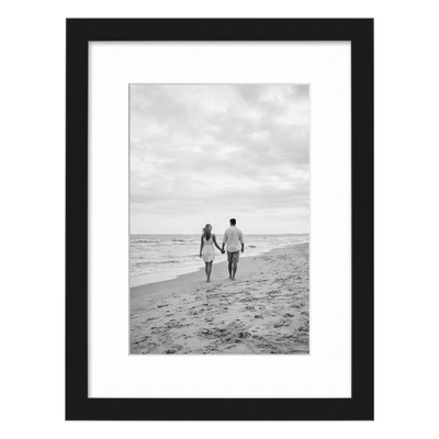Streamline Matted Picture Frame — 5x7 with 4x6 Mat / Black / 1 Pack