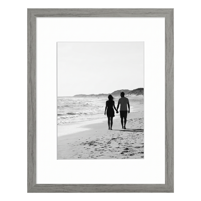 Streamline Matted Picture Frame — 8x10 with 5x7 Mat / Grey / 1 Pack
