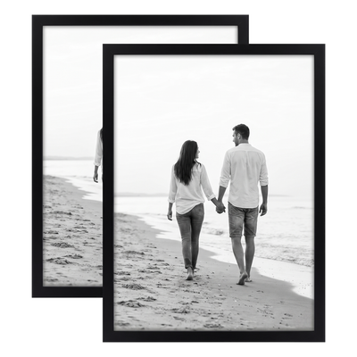 Streamline Picture Frame — 8x11 / Black / 2 Pack