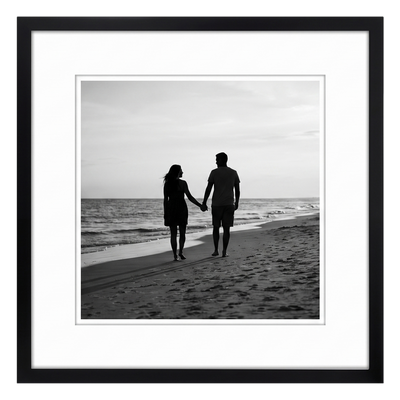 Streamline Matted Picture Frame — 11x11 with 8x8 Mat / Black / 1 Pack