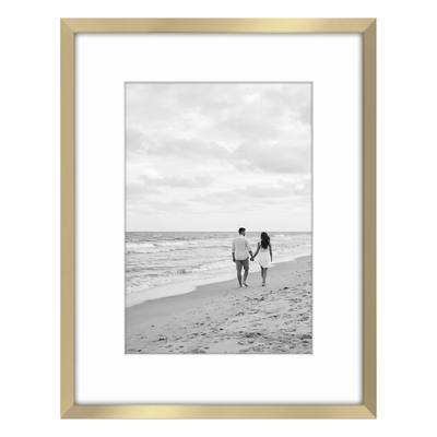 Streamline Matted Picture Frame — 11.5x14 with 8.5x11 Mat / Gold / 1 Pack