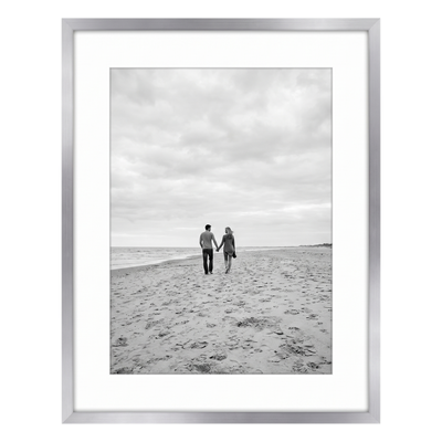Streamline Matted Picture Frame — 11.5x14 with 8.5x11 Mat / Silver / 1 Pack