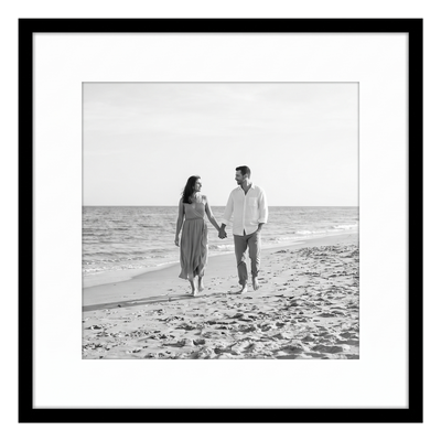 Streamline Matted Picture Frame — 13x13 with 10x10 Mat / Black / 1 Pack