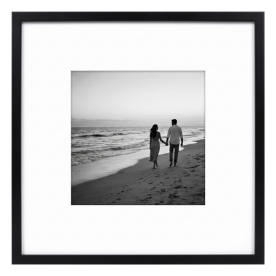Streamline Matted Picture Frame — 20x20 with 8x10 Mat / Black / 1 Pack