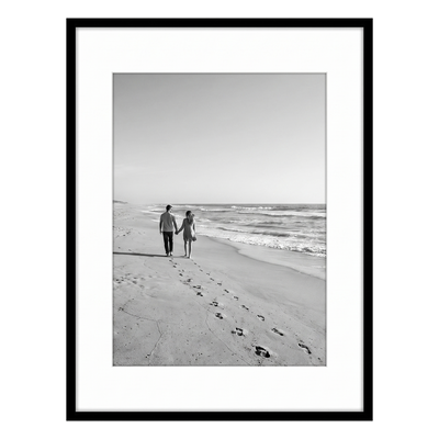 Streamline Matted Picture Frame — 22x28 with 12x16 Mat / Black / 1 Pack