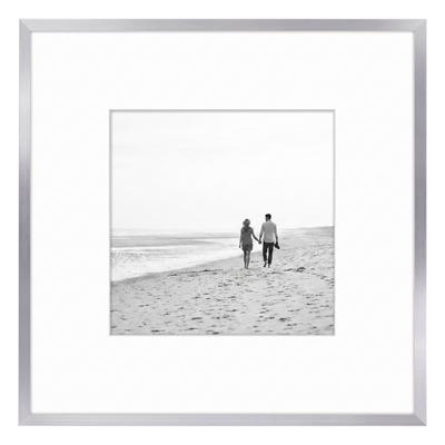 Streamline Matted Picture Frame — 24x24 with 11x14 Mat / Silver / 1 Pack