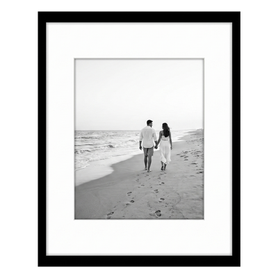 Streamline Matted Picture Frame — 24x30 with 14x17 Mat / Black / 1 Pack