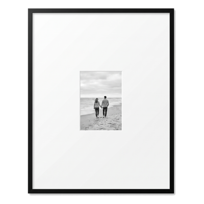 Streamline Matted Picture Frame — 24x30 with 9x12 Mat / Black / 1 Pack