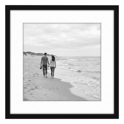 Streamline Matted Picture Frame — 28x28 with 24x24 Mat / Black / 1 Pack