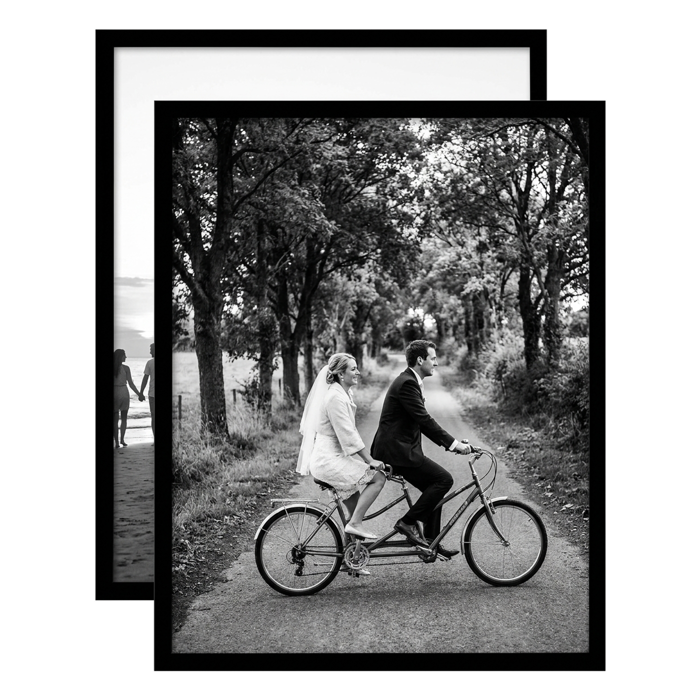 Streamline Black Unmatted Picture Frame