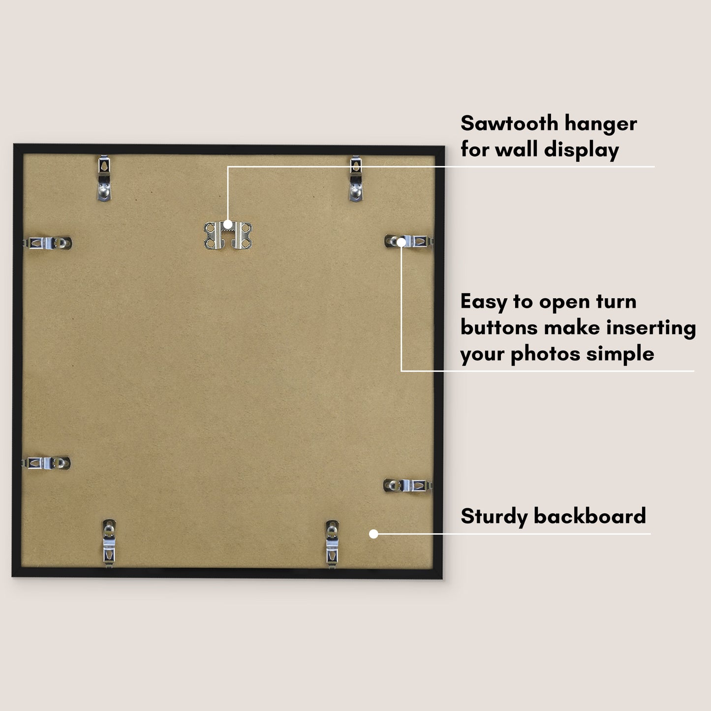 Americanflat Picture Frame with Mat | Polished Plexiglass | Slim Molding