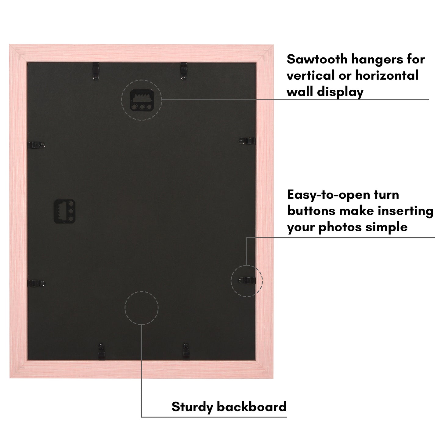 Picture Frame | Wide Molding | Included Mat | Shatter-Resistant Glass | Wall Decor
