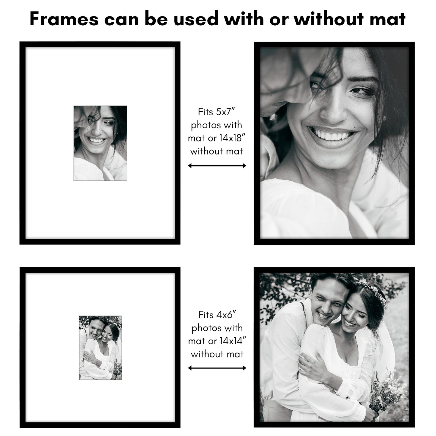 Americanflat Set of 4 Picture Frames | Gallery Wall Frame Set