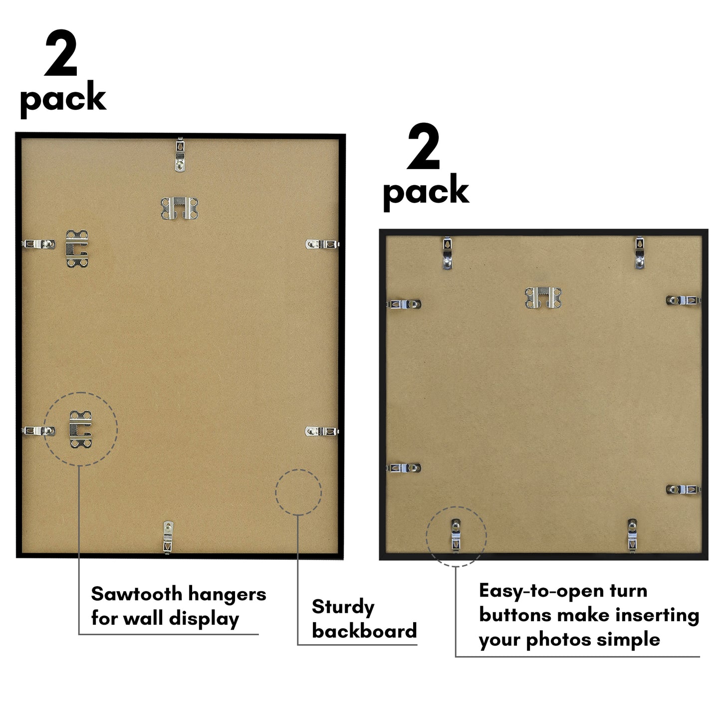 Americanflat Set of 4 Picture Frames | Gallery Wall Frame Set