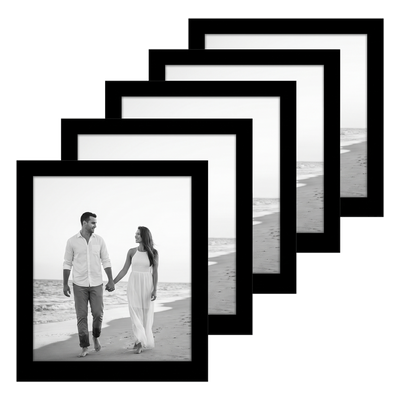 Galleria Unmatted Picture Frame — 8.5x11 / Black / 5