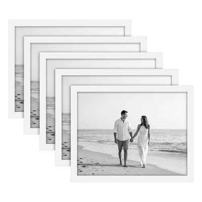 Galleria Unmatted Picture Frame — 8.5x11 / White / 5