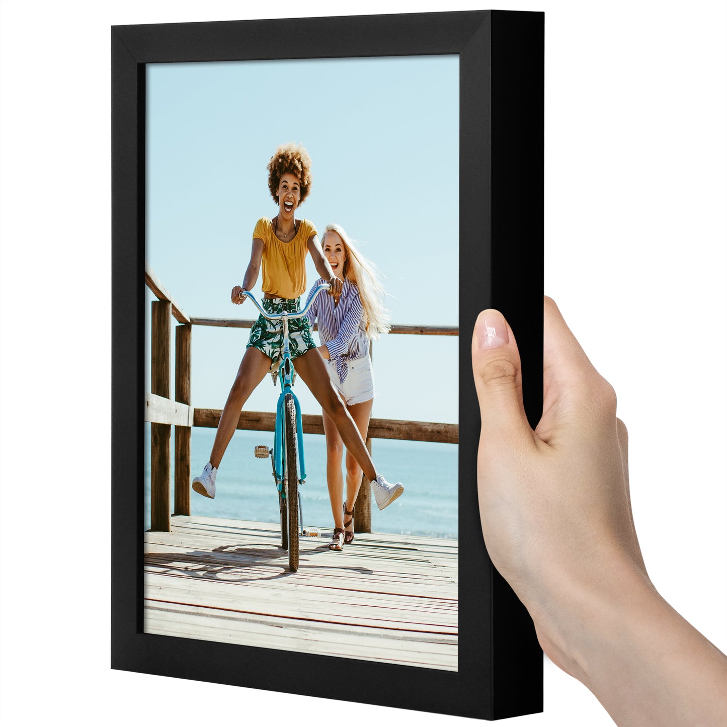 Deep Molding Picture Frame | Americanflat | No Mat | Modern - Premium Quality