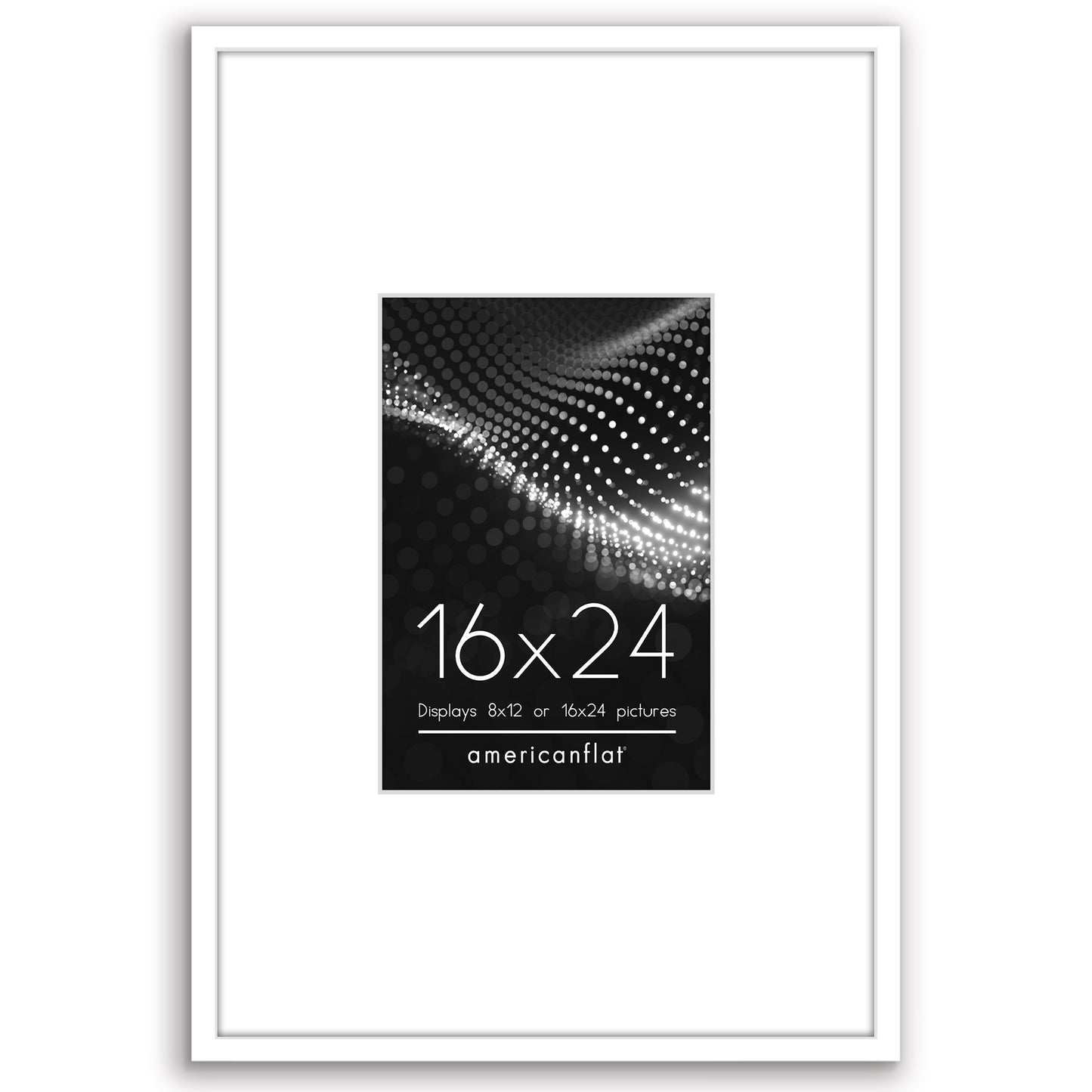 Poster Frame | Modern Wall Art Display | Shatter-Resistant Glass | Included Mat