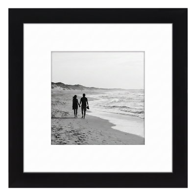 Signature Matted Picture Frame — 8x8 Matted to 5x5 / Black / 1-Pack
