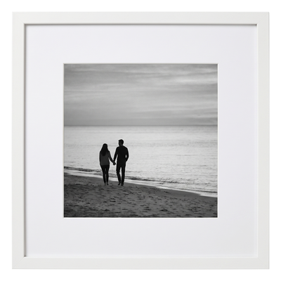Signature Matted Picture Frame — 8x8 with 4x6 mat / White / 1-Pack