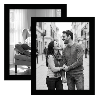 Signature Unmatted Picture Frame — Black / 8x10 / 2 Pack