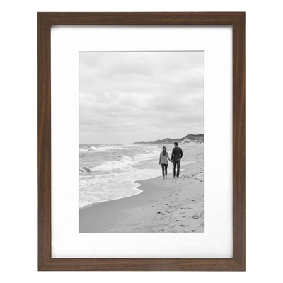 Signature Matted Picture Frame — 9x12 / Walnut / 1-Pack