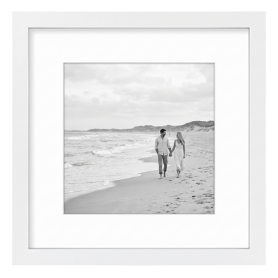 Signature Matted Picture Frame — 10x10 with 8x8 mat / White / 1-Pack