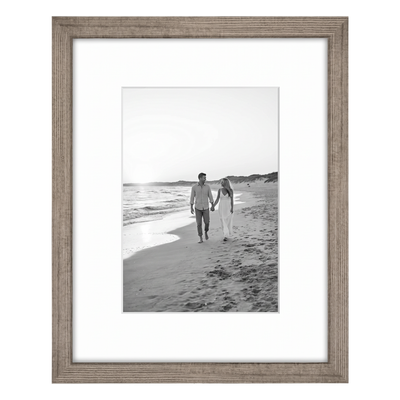 Signature Matted Picture Frame — 11x14 with 5x7 mat / Driftwood / 1-Pack