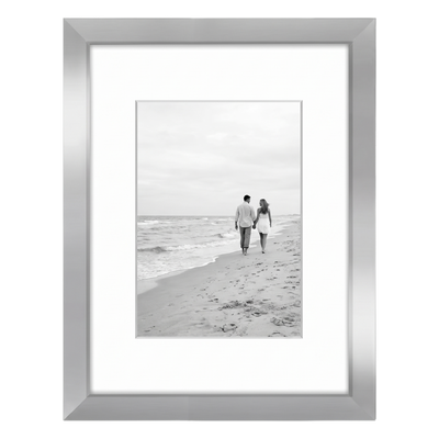 Signature Matted Picture Frame — 11x14 with 5x7 mat / Silver / 1-Pack