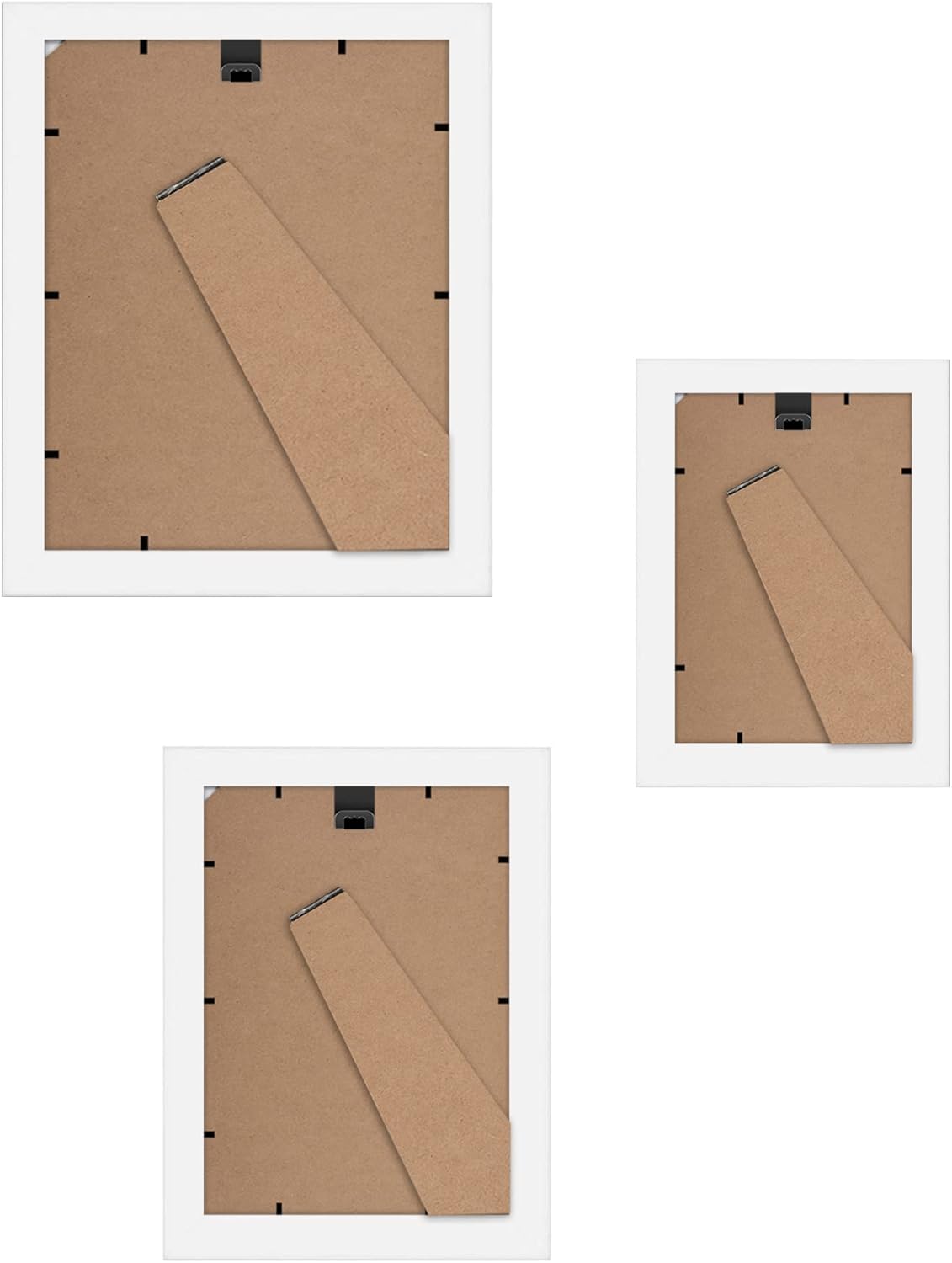 Americanflat | Set of 10 Picture Frames with Shatter-Resistant Glass | Gallery Wall Frame Set with Two 8x10, Four 5x7 and Four 4x6 Frames | Signature Collection | White