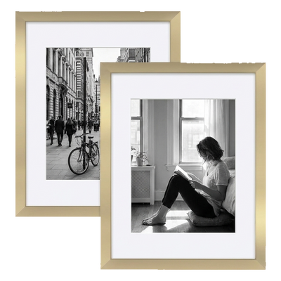 Signature Matted Picture Frame — 11x14 / Gold / 2-Pack