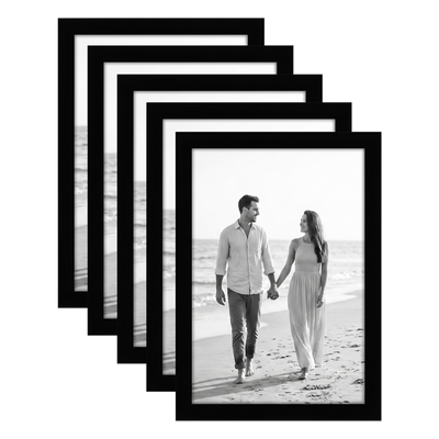 Galleria Unmatted Picture Frame — 4x6 / Black / 5 Pack