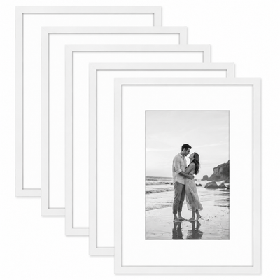 Galleria Matted Picture Frame — 11x15 / White / 5 Pack